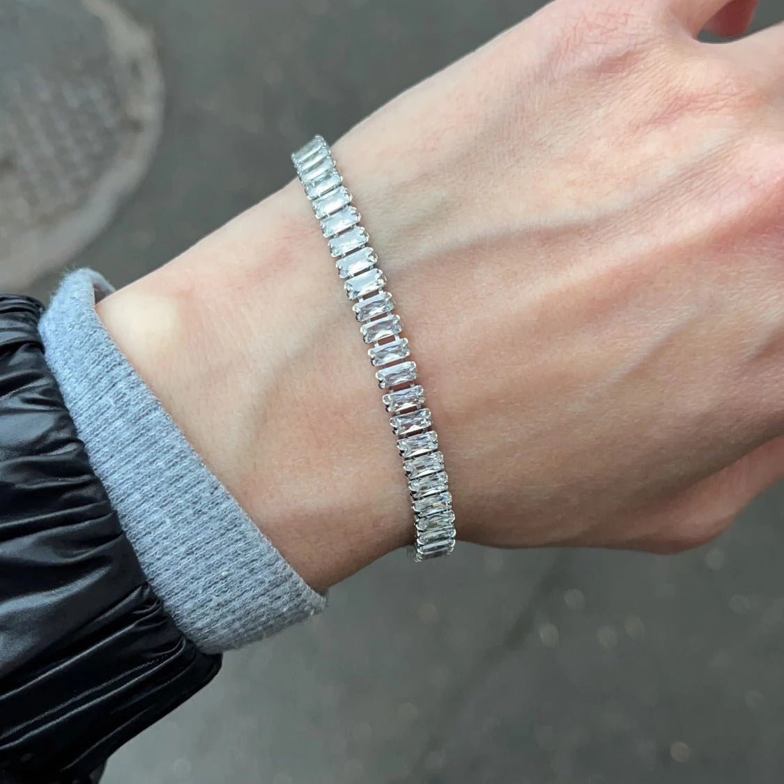 Iced Out Zircon Tennis Bracelet For Women Luxury Crystal Bracelets Hand Chain Hippie Trendy Accessories Jewelry Gifts