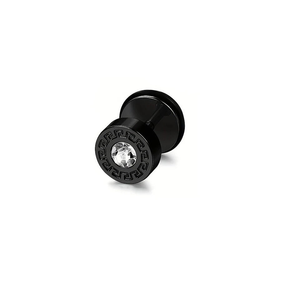 1Pc Vintage-Style Stainless Steel Earrings Set For Men And Women, Non-Magnetic, Gift-Ready