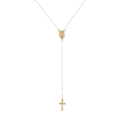 SUMENG 2025 New Fashion Vintage Christian Cross Bohemia Religious Rosary Pendant Necklace For Women Charm Jewelry Gifts