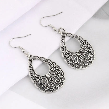 1Pair Ethnic Style Women Drop Earrings Fit Women Girl Gift Dangle Chandelier Ear Ornaments Handmade Jewelry