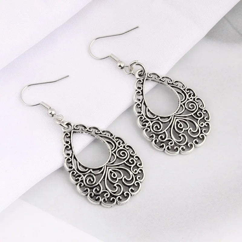 1Pair Ethnic Style Women Drop Earrings Fit Women Girl Gift Dangle Chandelier Ear Ornaments Handmade Jewelry