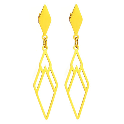 Delicate Hexagonal Skeleton Earrings Women Trendy Gift