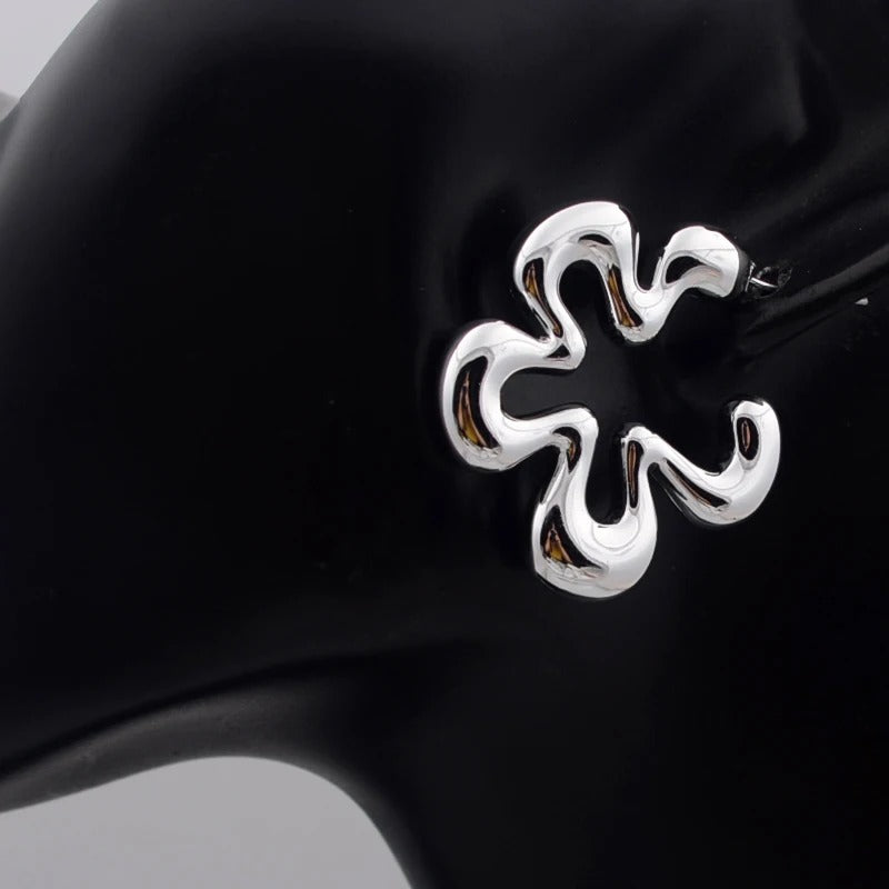 Women’s Hollow Out Flower Drop Earrings Party Trendy Jewelry