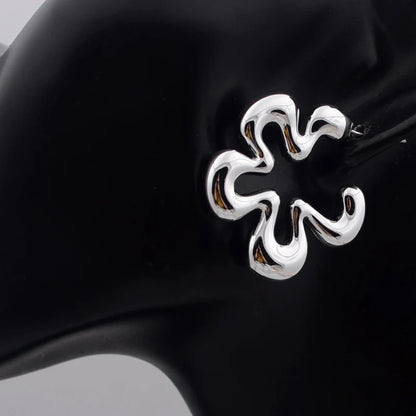 Women’s Hollow Out Flower Drop Earrings Party Trendy Jewelry