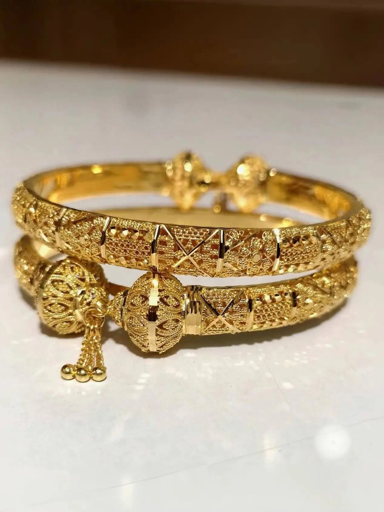 Dubai 24K Gold-Plated Bracelet Luxury Women’s Designer Jewelry