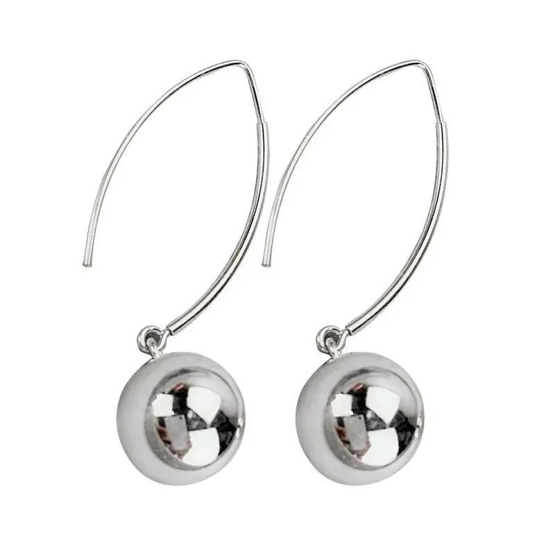 Summer Long Drop Ball Earrings for Women Trendy Party Jewelry