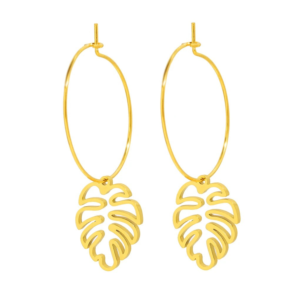 Stainless Steel Earrings Unique Pendant Design Drop Earrings For Women Jewelry