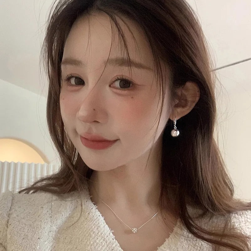 Minimalist Ball Drop Earrings Women Classic Elegant Party Jewelry