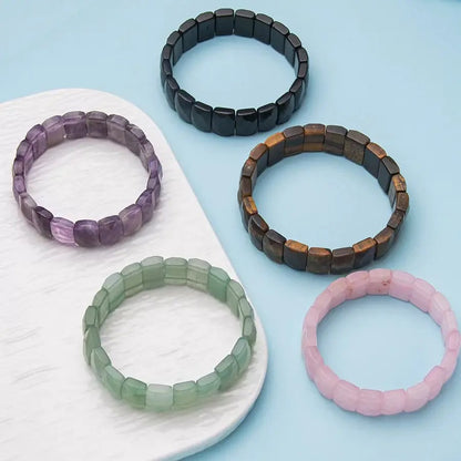 Creative Natural Stone Crystal Obsidian Tiger Eye Hand Bracelet