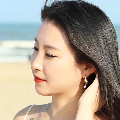 Hot Trendy Hand Pearl Earrings Women Daily Wear Fashion Jewelry