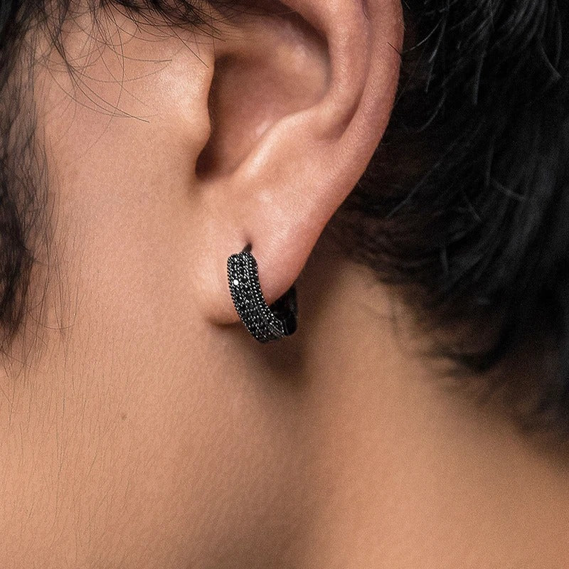 1 Pair Micro Pave Zircon Stone Stud Earrings Copper Jewelry