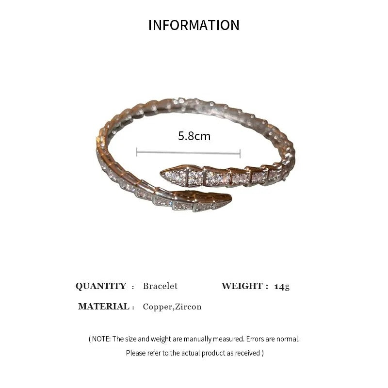 Women’s Snake Cuff Bangle Fashion Animal Design Jewelry