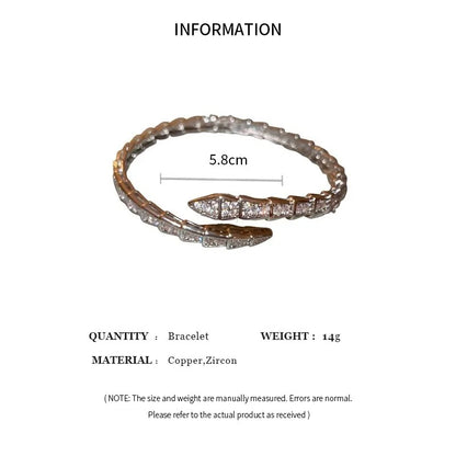 Women’s Snake Cuff Bangle Fashion Animal Design Jewelry