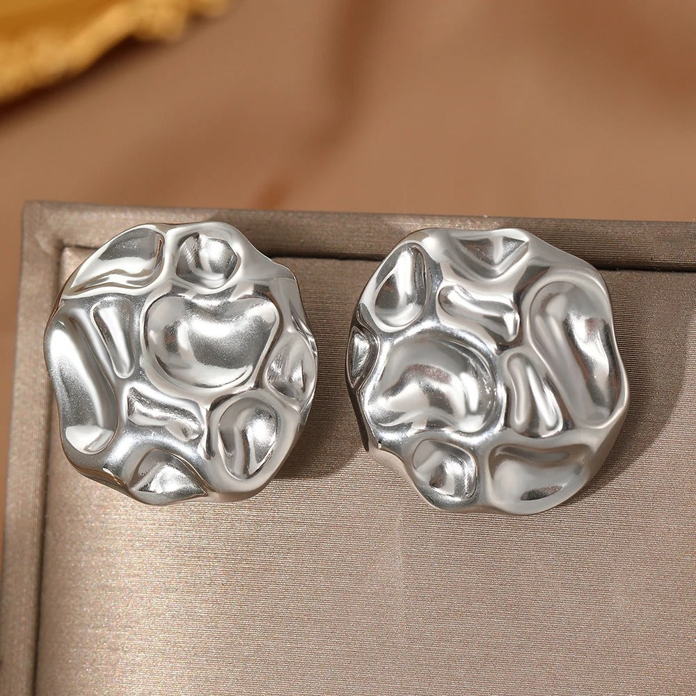 Stainless Steel Geometric Stud Earrings for Women Non-Fading Jewelry