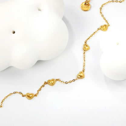 Dainty Heart Pendant Bracelet for Women Elegant Wrist Jewelry