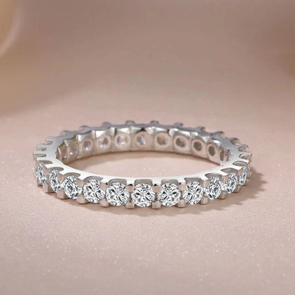 Sterling Silver CZ Ring Elegant Women’s Bridal & Engagement Jewelry