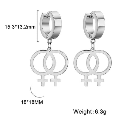 Girls Pride Earrings Women LGBTQ+ Statement Jewelry Gift