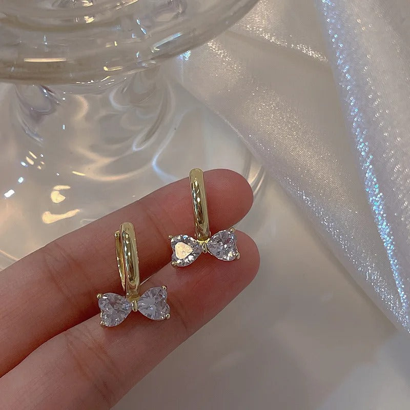 Fashion Women's Classic Butterfly Zircon Earrings for Women Birthday Party Wedding Crystal Jewelry Gift