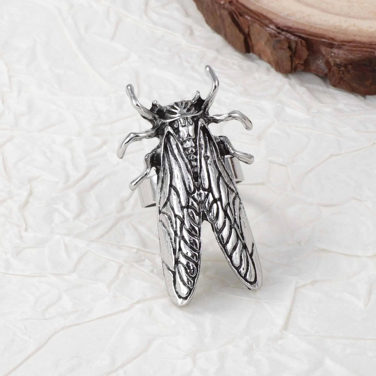 Retro Opening Insect Ring Metal Animal Ring New Women's Trend Daily Jewelry