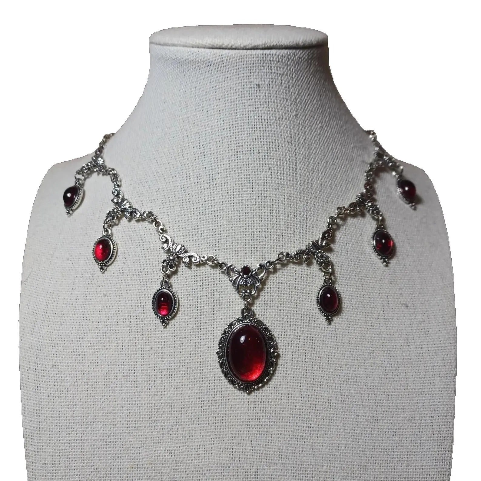 Vampire Choker, Gothic jewelry, Victoria, Retro, Butterfly, Blood Drop, Pagan, Witchcraft, Alternative, Necklace For Women
