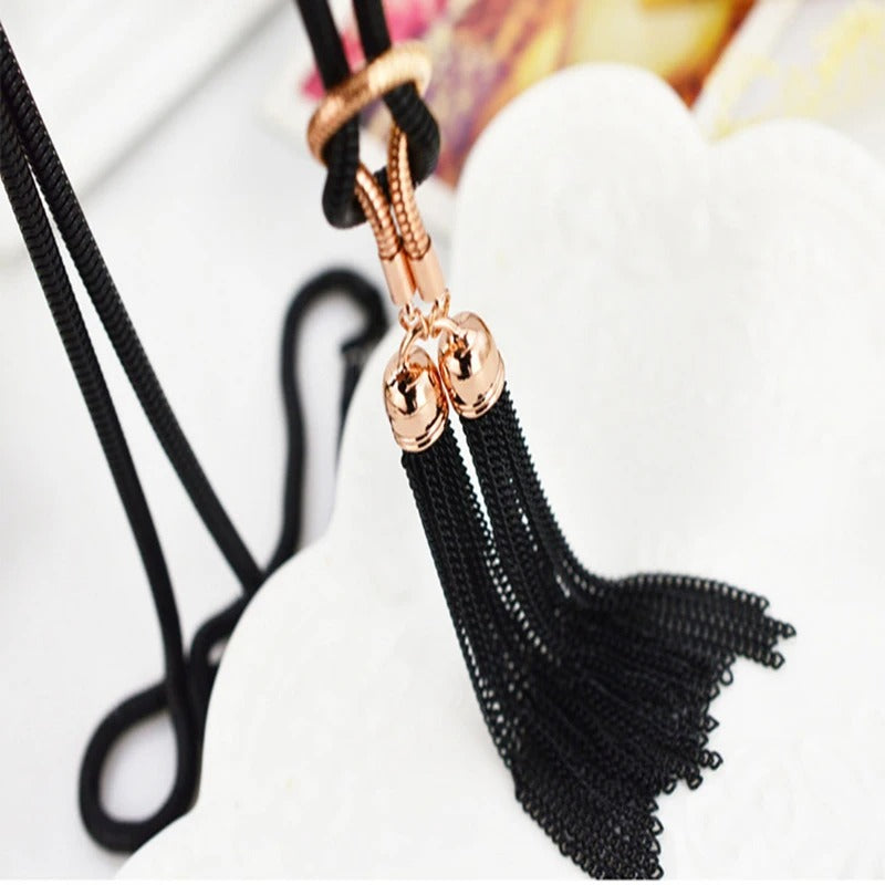 Women’s Geometric Twisted Necklace Tassel Pendant Fashion Gift