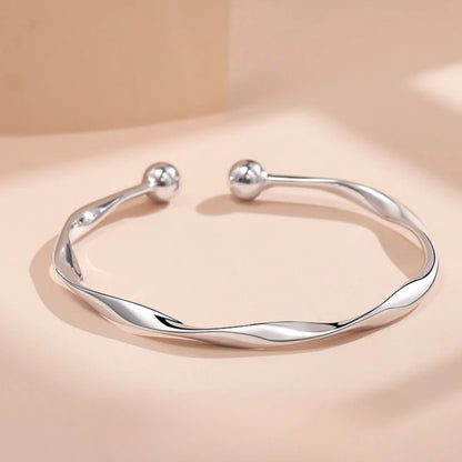 Women’s Sterling Silver Hollow Lantern Ball Designer Bracelet