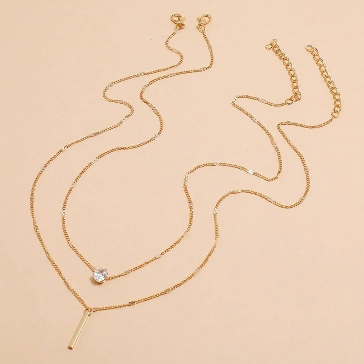 Multi-layer Star Heart Water Drop Necklace for Women