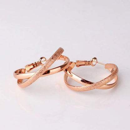 Sterling Silver & Rose Gold Earrings for Women Cute Romantic Jewelry