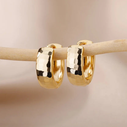 Gold Small Hoop Earrings Women Stainless Steel Silver Trend Jewelry