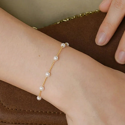 Imitation Pearl Bracelet Simple Party Hand Ornament