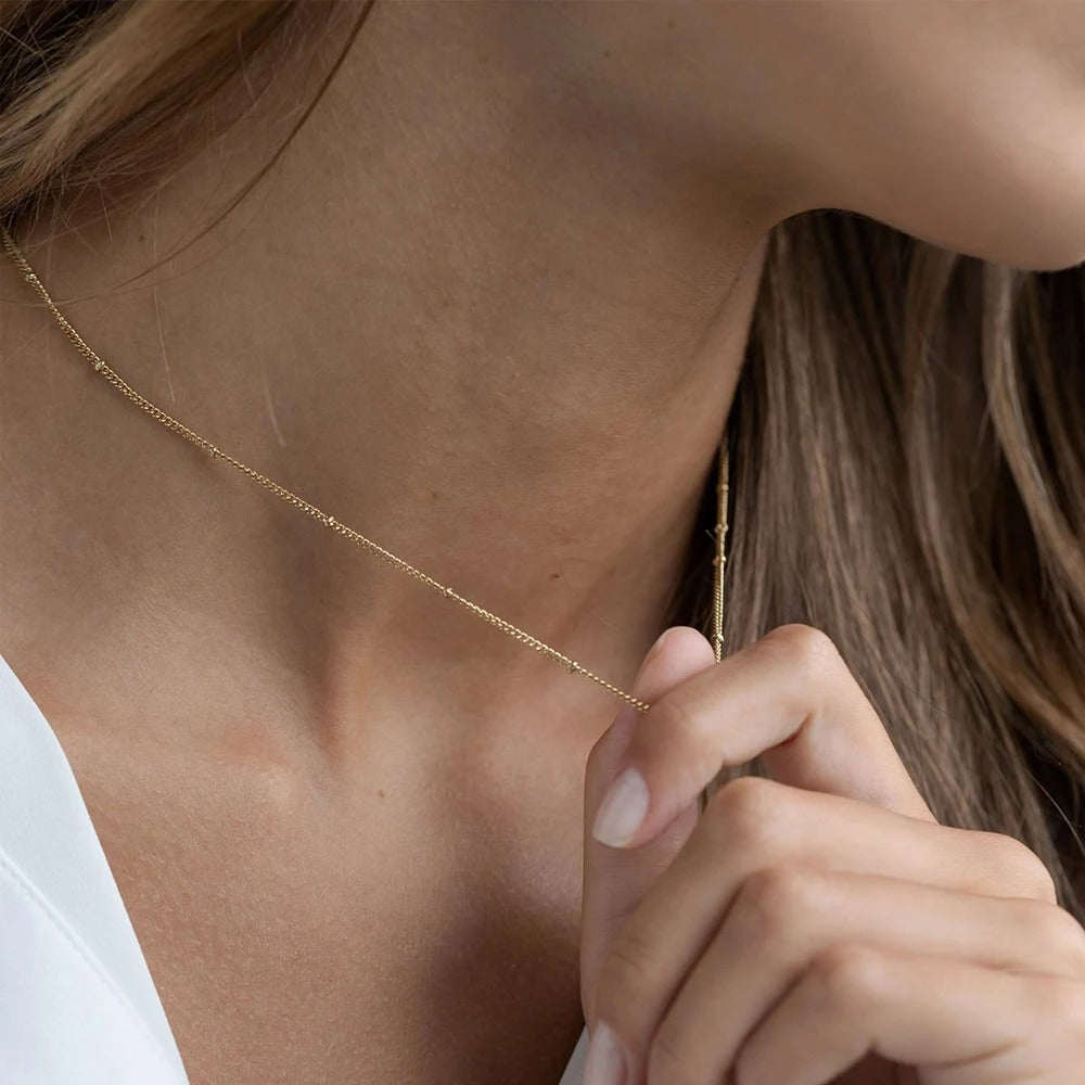 Gold Color Stainless Steel Chain Choker Necklace Women Chain Necklace Sets for Women gift