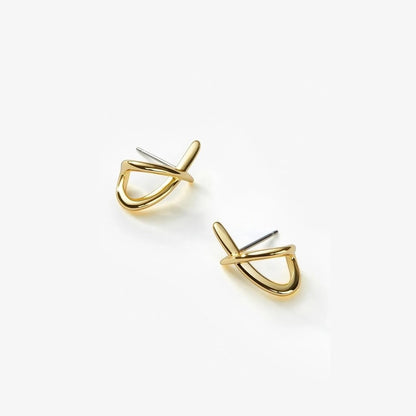 Trendy Gold Stud Earrings for Women Dainty Hypoallergenic Gift