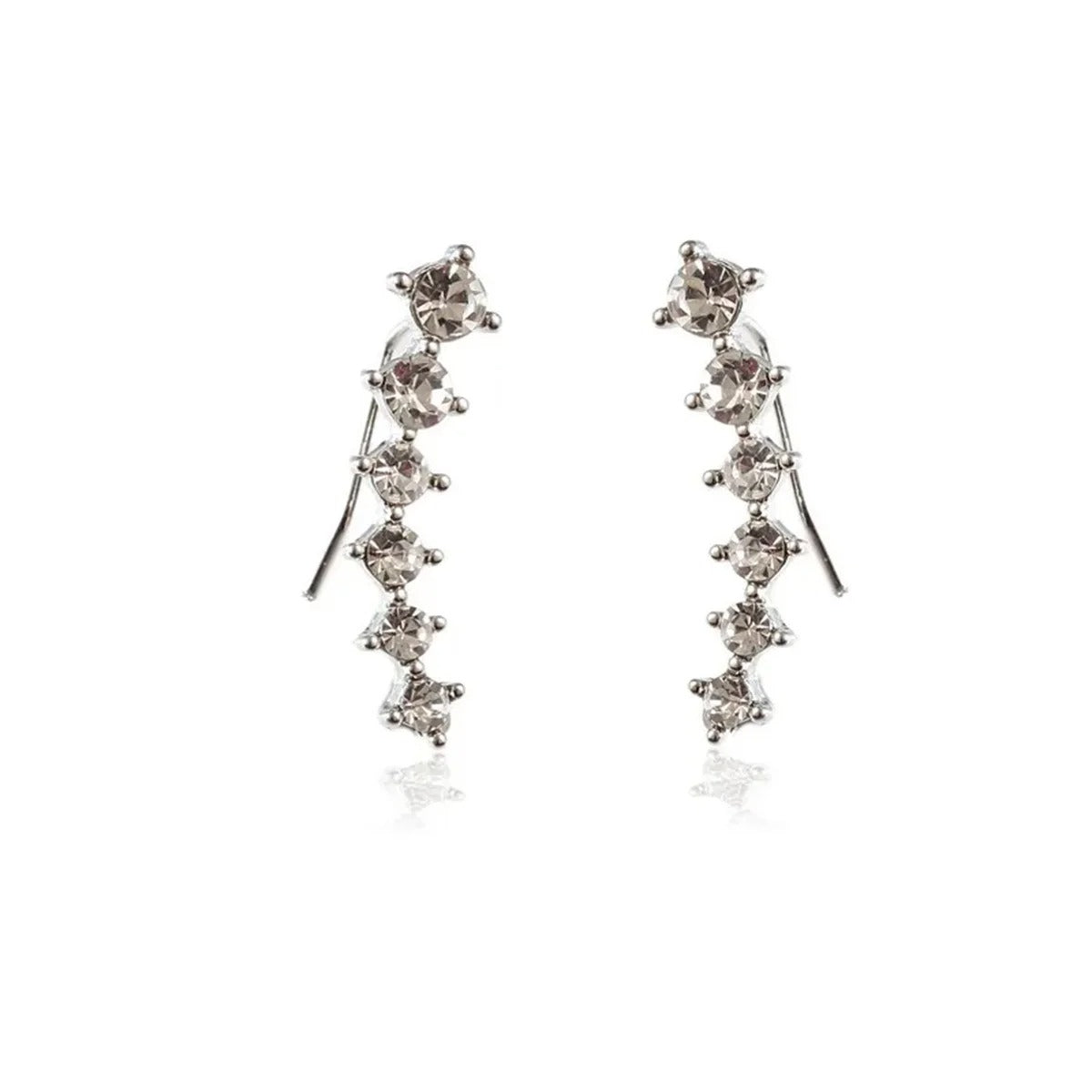 1PC Fashion Gold Color Rhinestone Ear Clip Earring for Women and Girls