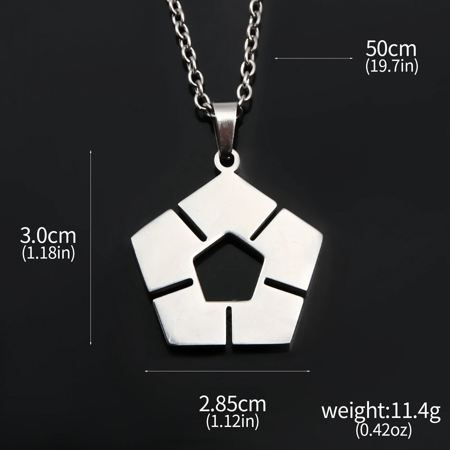 BLUE LOCK Necklace Soccer Sign Stainless Steel Metal Pendant Necklace For Women Men Cosplay Prop Accessories Jewelry Gift