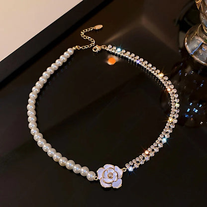 High Quality Black Crystal Choker Necklace Women Wedding Jewelry