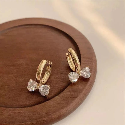 Fashion Women's Classic Butterfly Zircon Earrings for Women Birthday Party Wedding Crystal Jewelry Gift