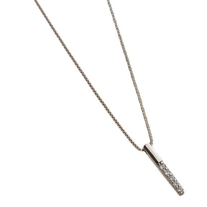 Exquisite Rose Gold CZ Necklace Geometric Fashion Jewelry for Women