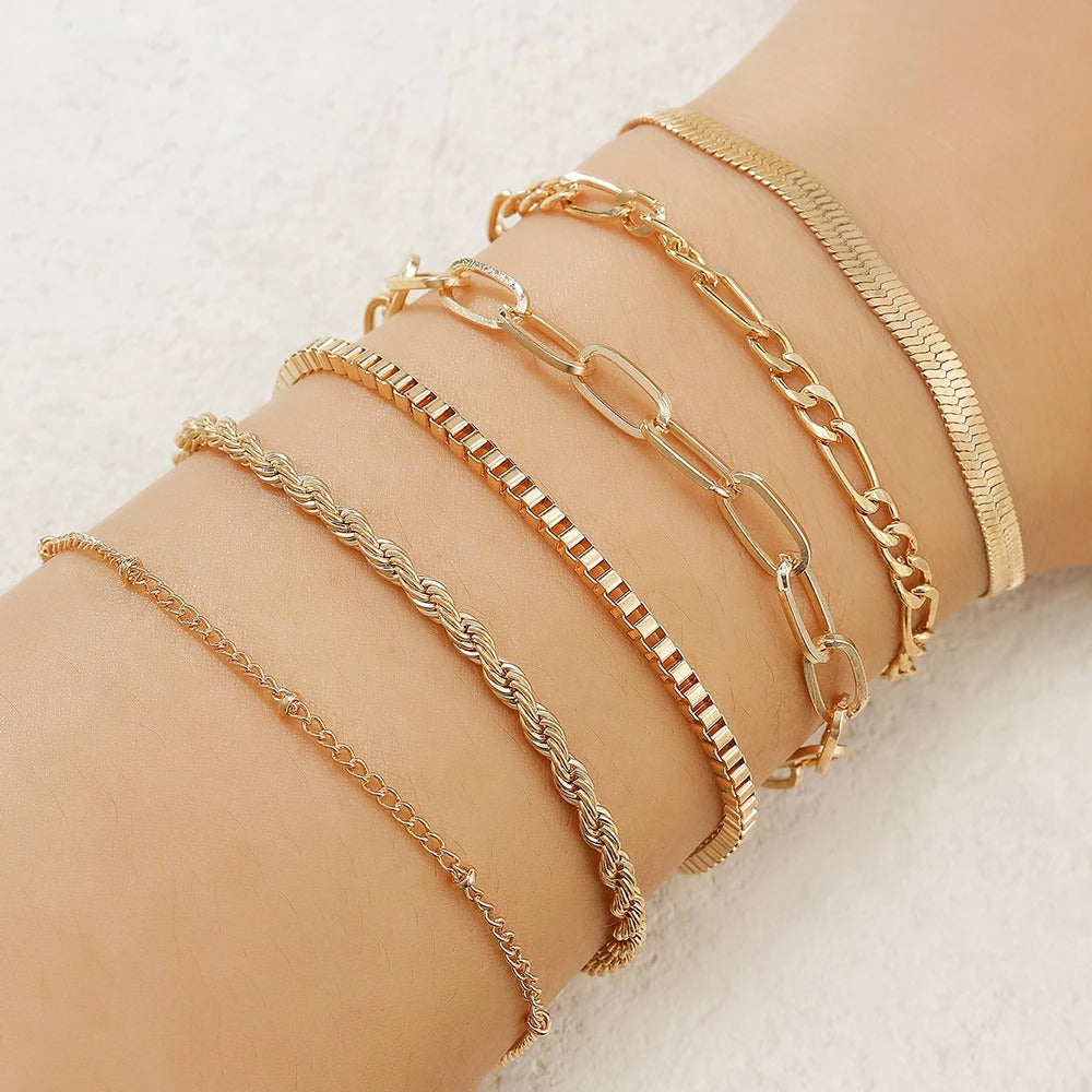 Fashionable Snake Gemstone Bangle Bracelet Set for Women Birthday Party