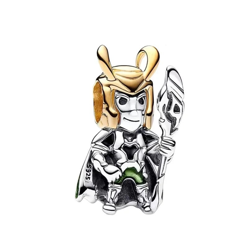 925 Sterling Silver Wizard World Charm Beads Fit 3mm Bracelets Pendant DIY Jewelry Making Gift for Women