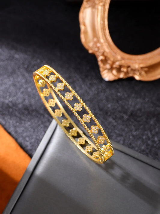 New Style South Korea Exquisite Simple Flower Bracelet Elegant Fashion All-match Bracelet Women's Jewelry