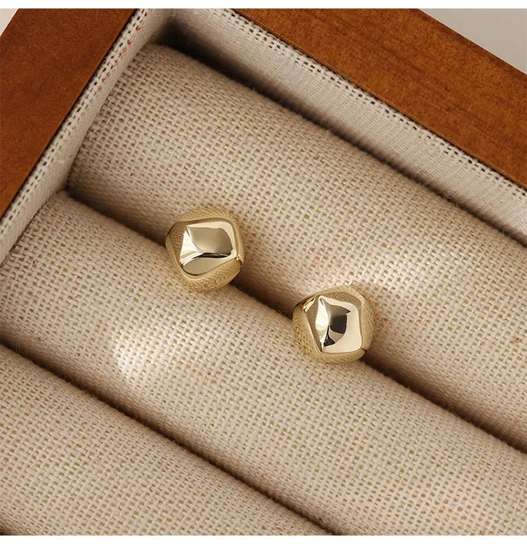 925 Silver Cute Stud Earrings for Women Simple Fashion