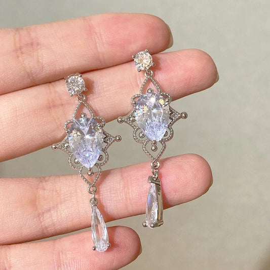 Women’s Shiny Crystal Drop Earrings Party Fashion Jewelry