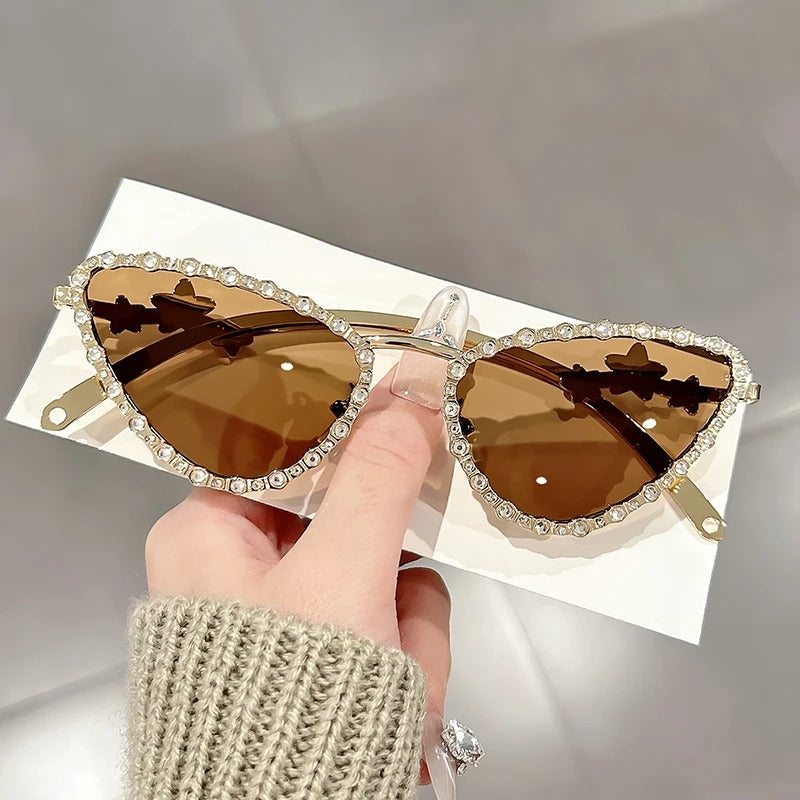Diamond Encrusted Sunglasses for Women