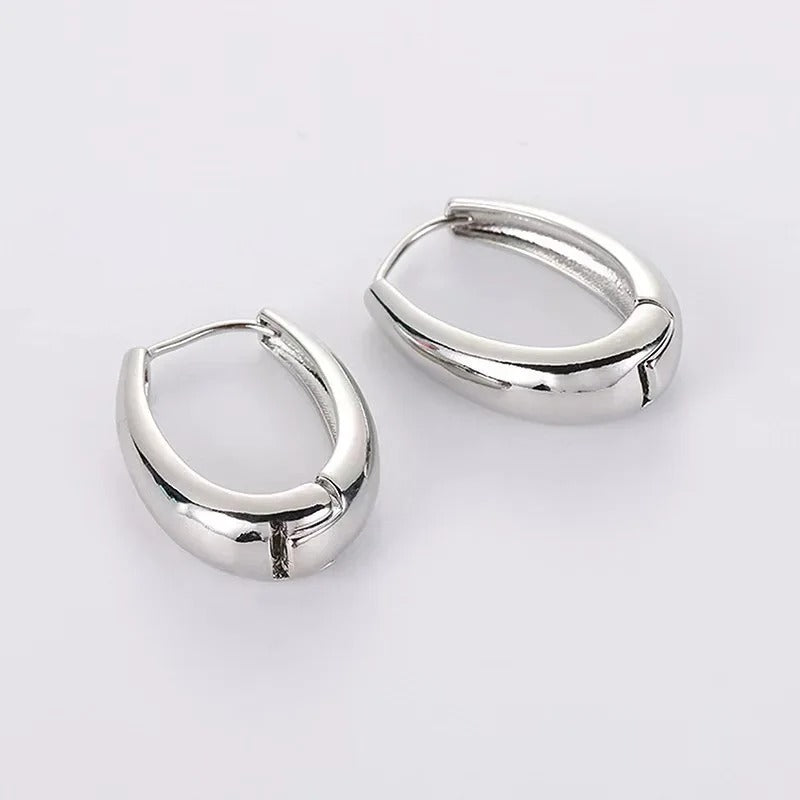 Stylish Vintage Round Stud Earrings Premium Gold Plated Stainless Steel For Women Party