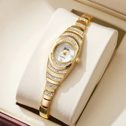 Elegant Women’s Rhinestone Quartz Bracelet Watch Fashion Luxury Wristwatch