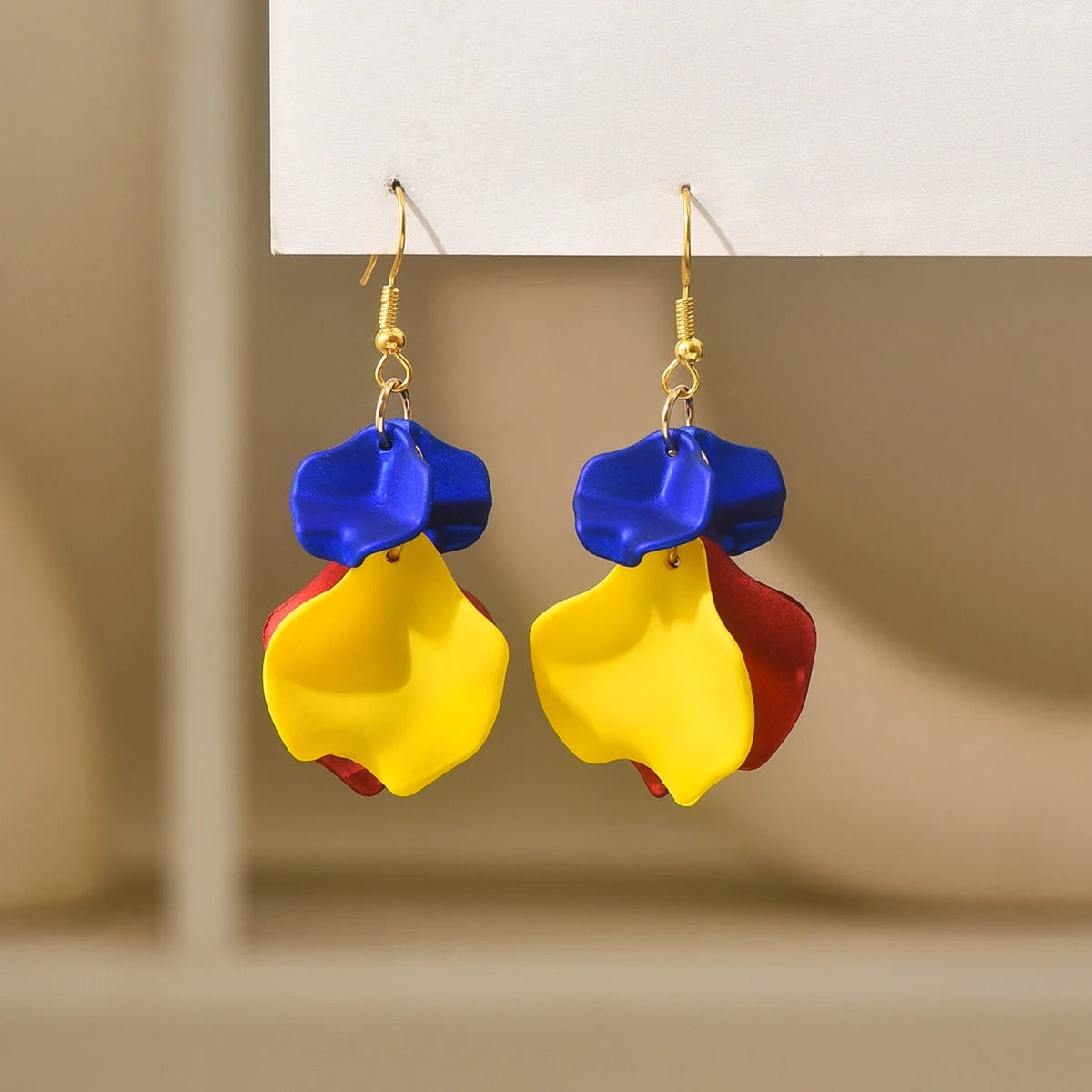 Petals Long Tassel Dangle Earrings For Women Romantic Sweet Multicolor Acrylic Luxury Wedding Party Fashion Jewelry Accessories