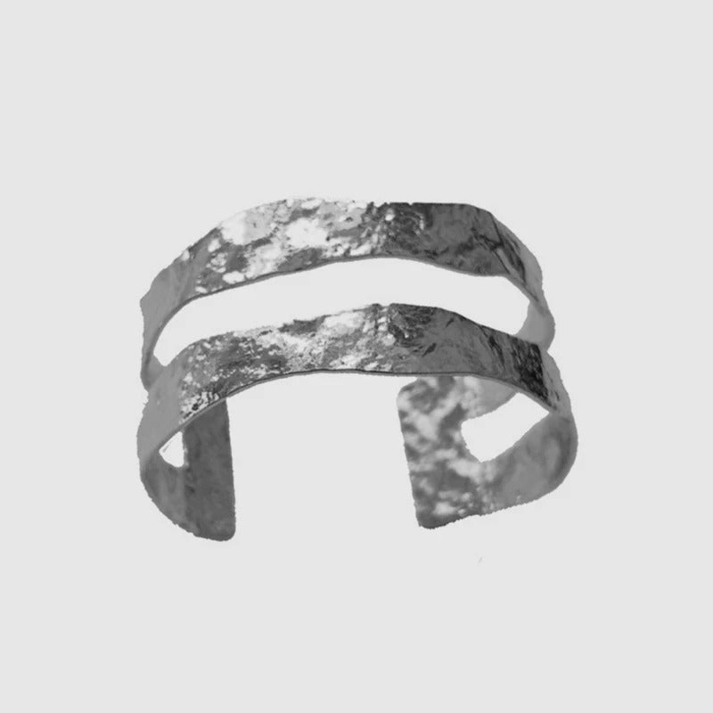 Hammered Metal Bangle For Women Fashion Jewelry Punk Cuff Bracelets Timeless New Styles