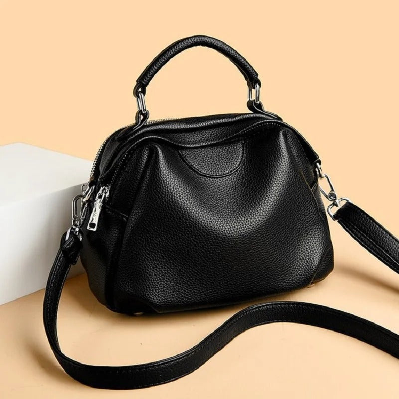 Women’s Boston Handbag Large PU Leather Shoulder & Crossbody Bag