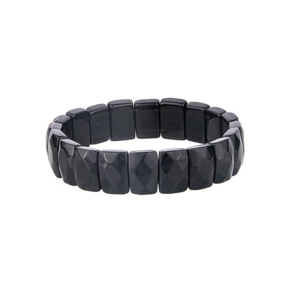 Creative Natural Stone Crystal Obsidian Tiger Eye Hand Bracelet