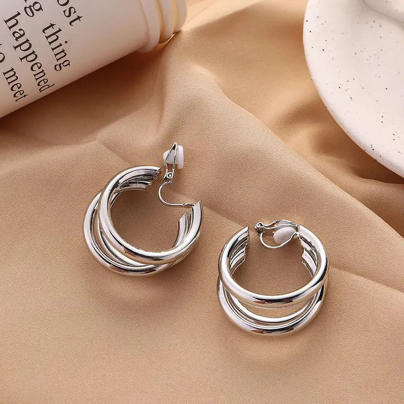 Hot Sale Vintage Clip-On Earrings Women Fashion Party Jewelry Gift
